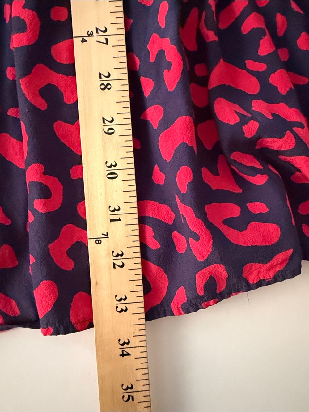 Vineyard Vines Tiered Leopard Print Dress Navy Red Size Large 3/4 Sleeves - Picture 6 of 9